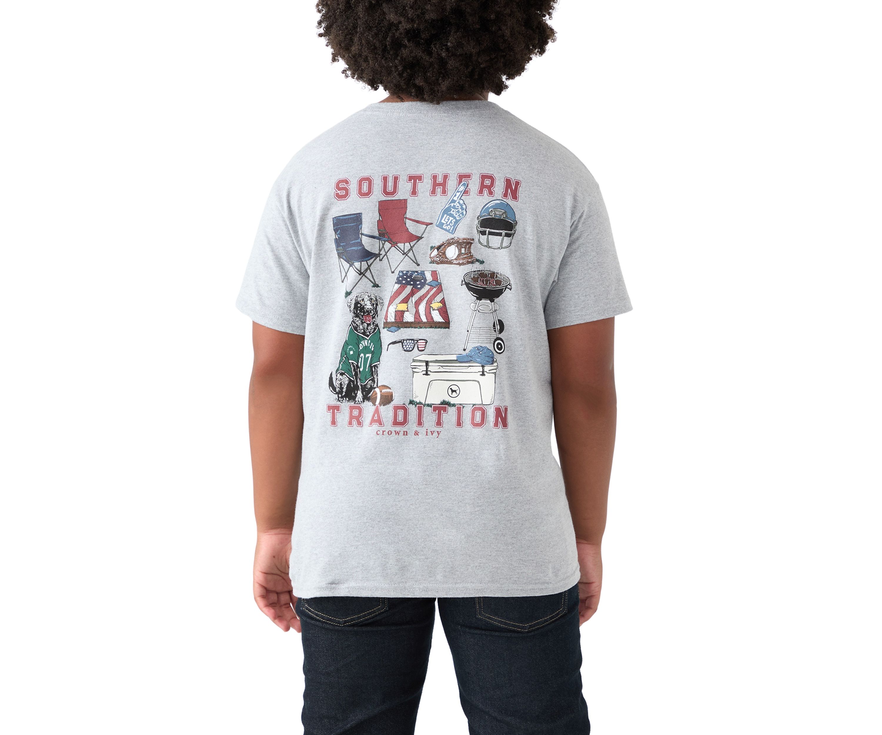   Boys 8-20 Short Sleeve Tailgrate Tradition Graphic T-Shirt 