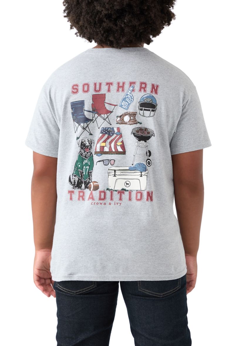   Boys 8-20 Short Sleeve Tailgrate Tradition Graphic T-Shirt 
