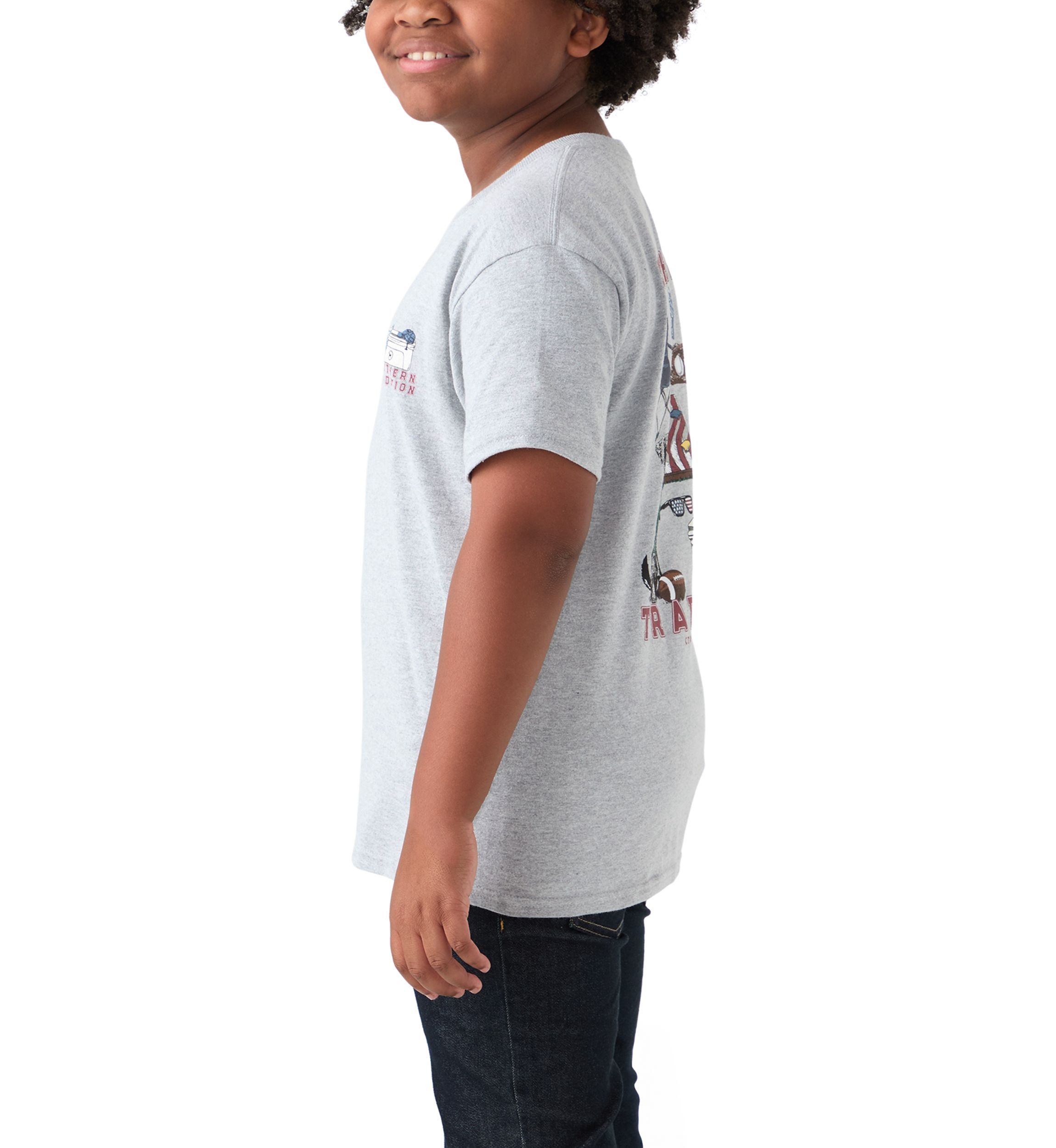   Boys 8-20 Short Sleeve Tailgrate Tradition Graphic T-Shirt 