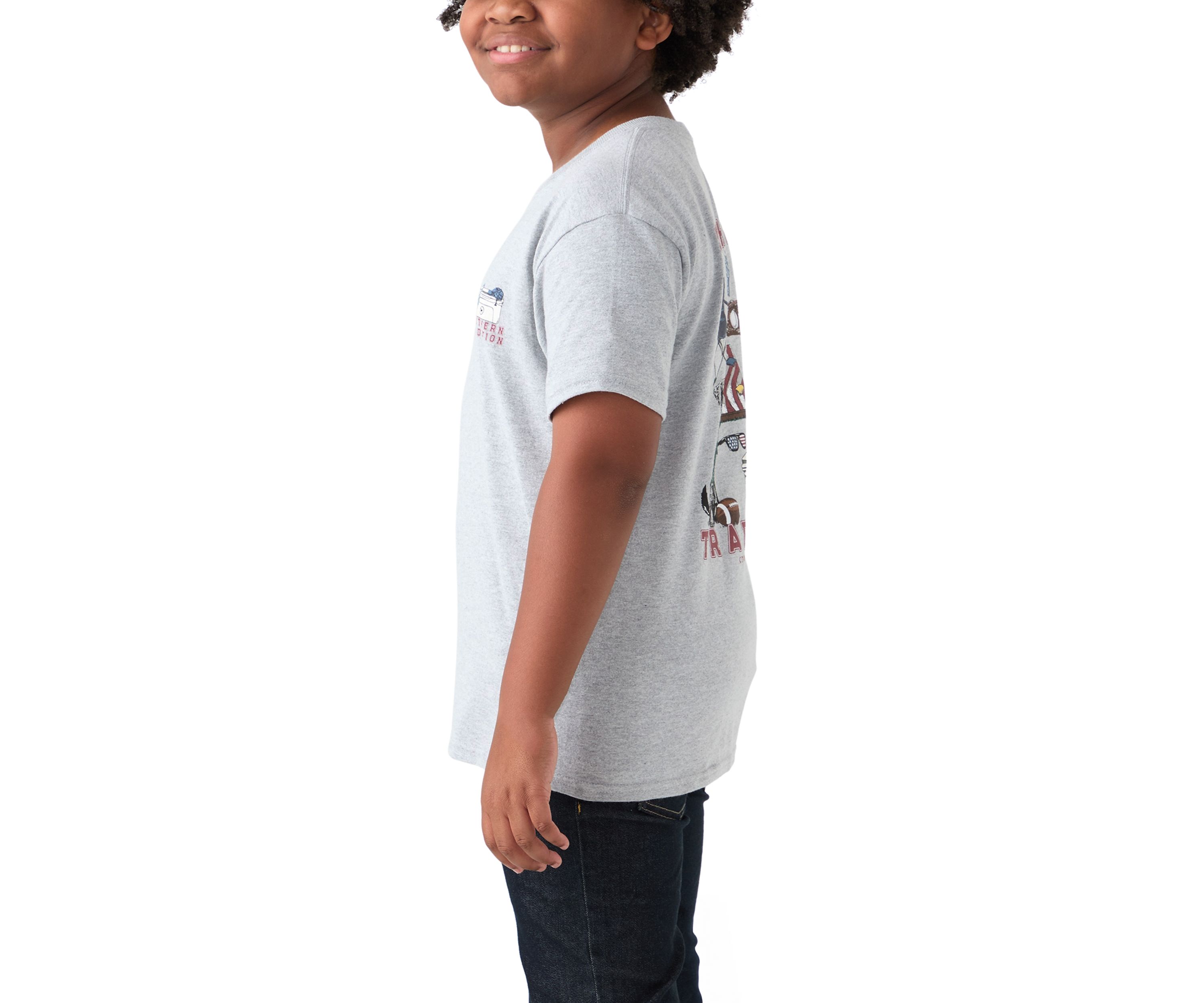   Boys 8-20 Short Sleeve Tailgrate Tradition Graphic T-Shirt 