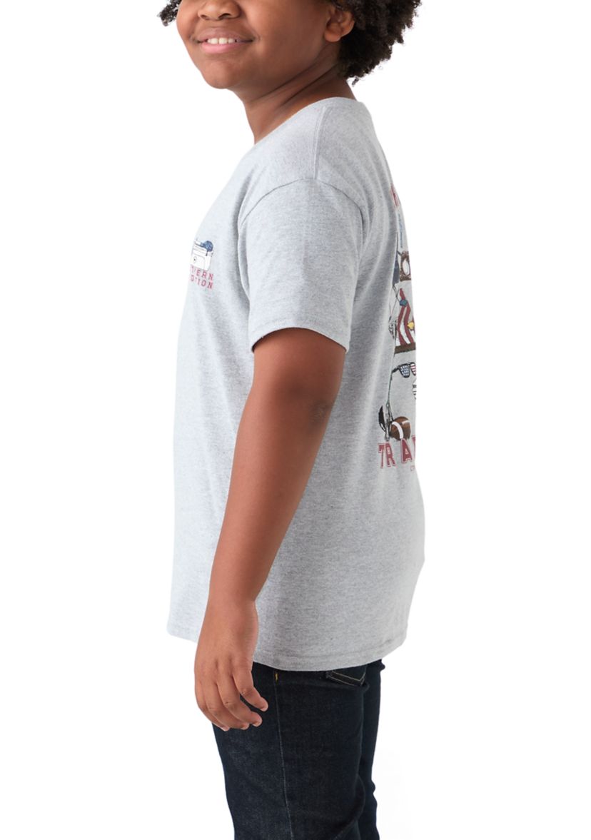   Boys 8-20 Short Sleeve Tailgrate Tradition Graphic T-Shirt 