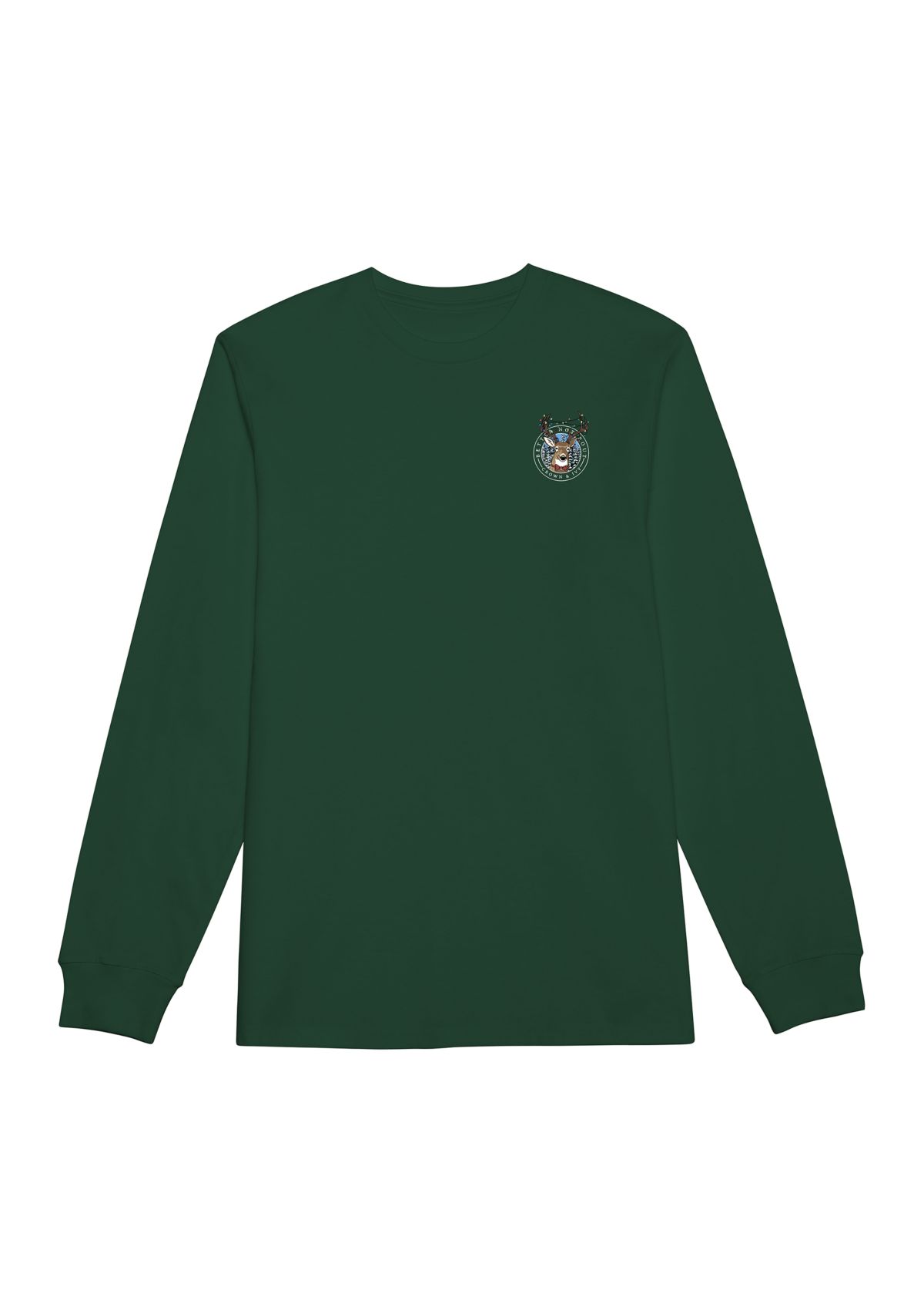 Boys 8-20 Reindeer Lights Long Sleeve Graphic T-Shirt 