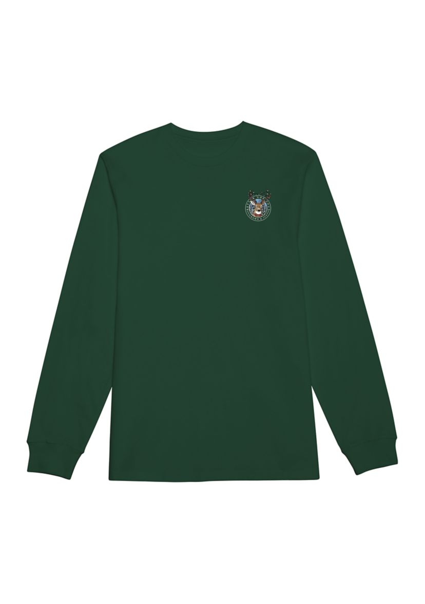 Boys 8-20 Reindeer Lights Long Sleeve Graphic T-Shirt 