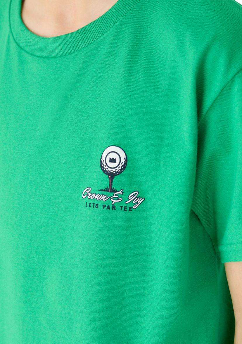 Crown & Ivy™ Boys 8-20 Golfing Dog Graphic T-Shirt | Belk