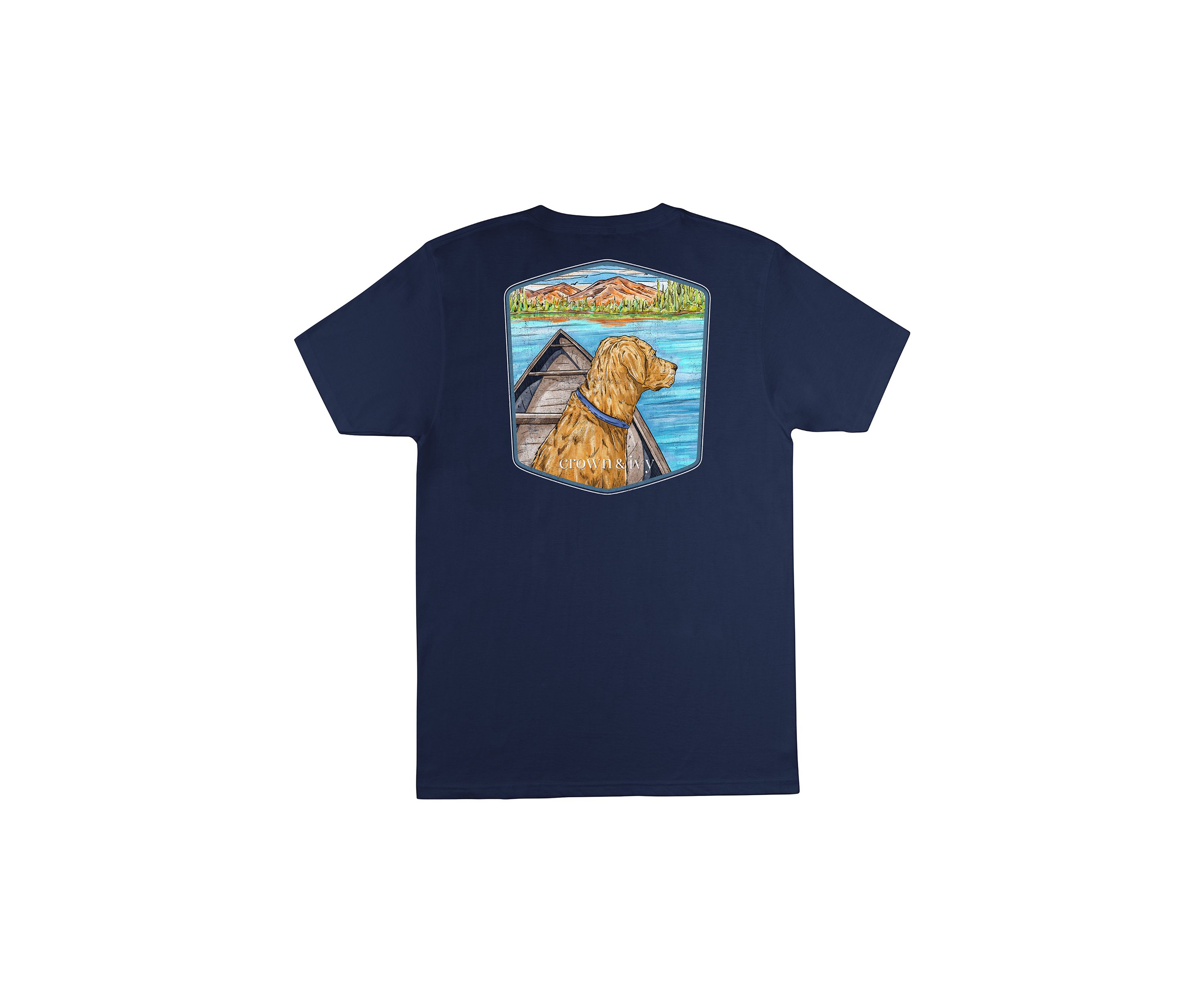 Boys 8-20 Short Sleeve Dog Canoe Graphic T-Shirt 