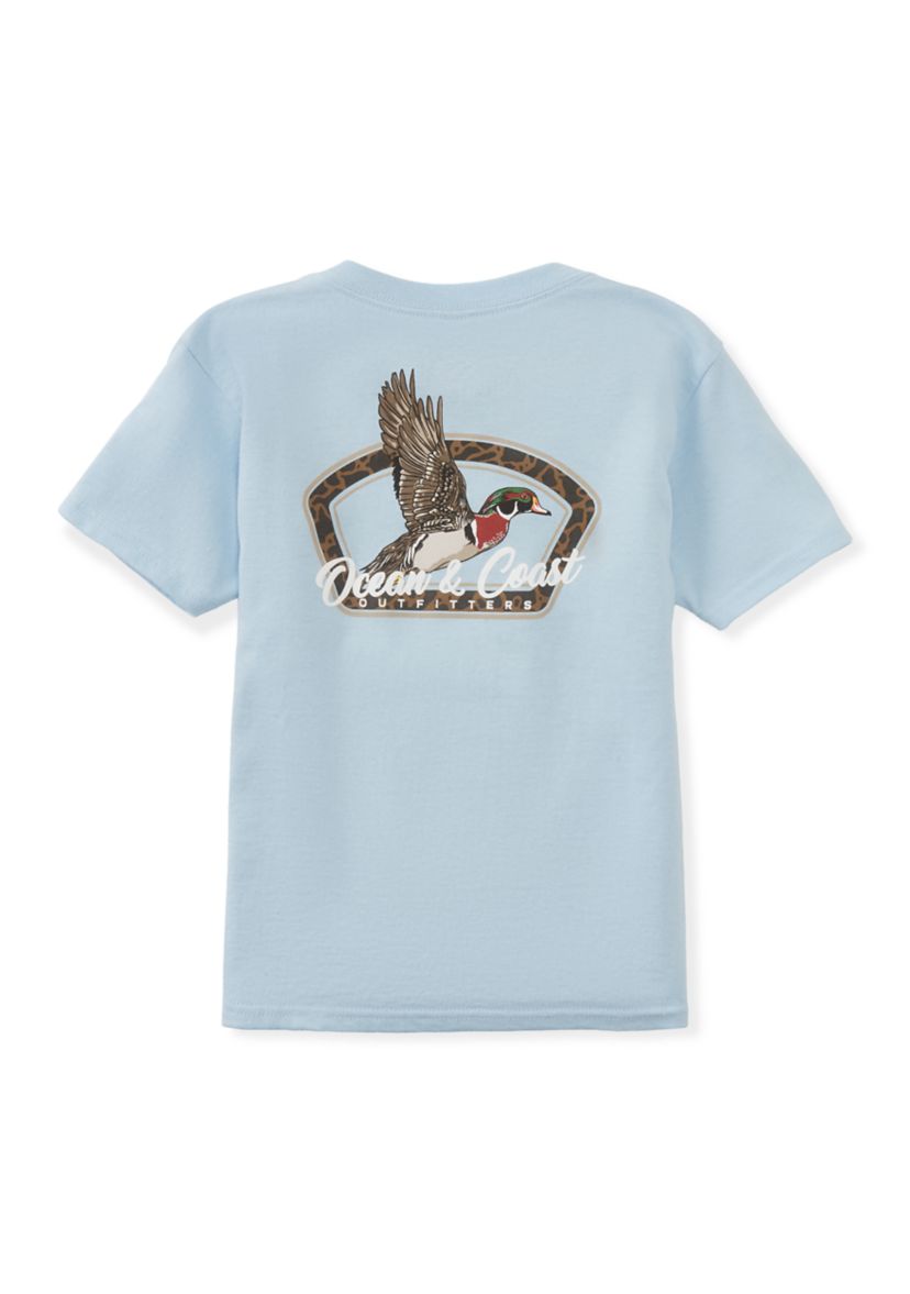 Boys 4-7 Flocked Short Sleeve Graphic T-Shirt 