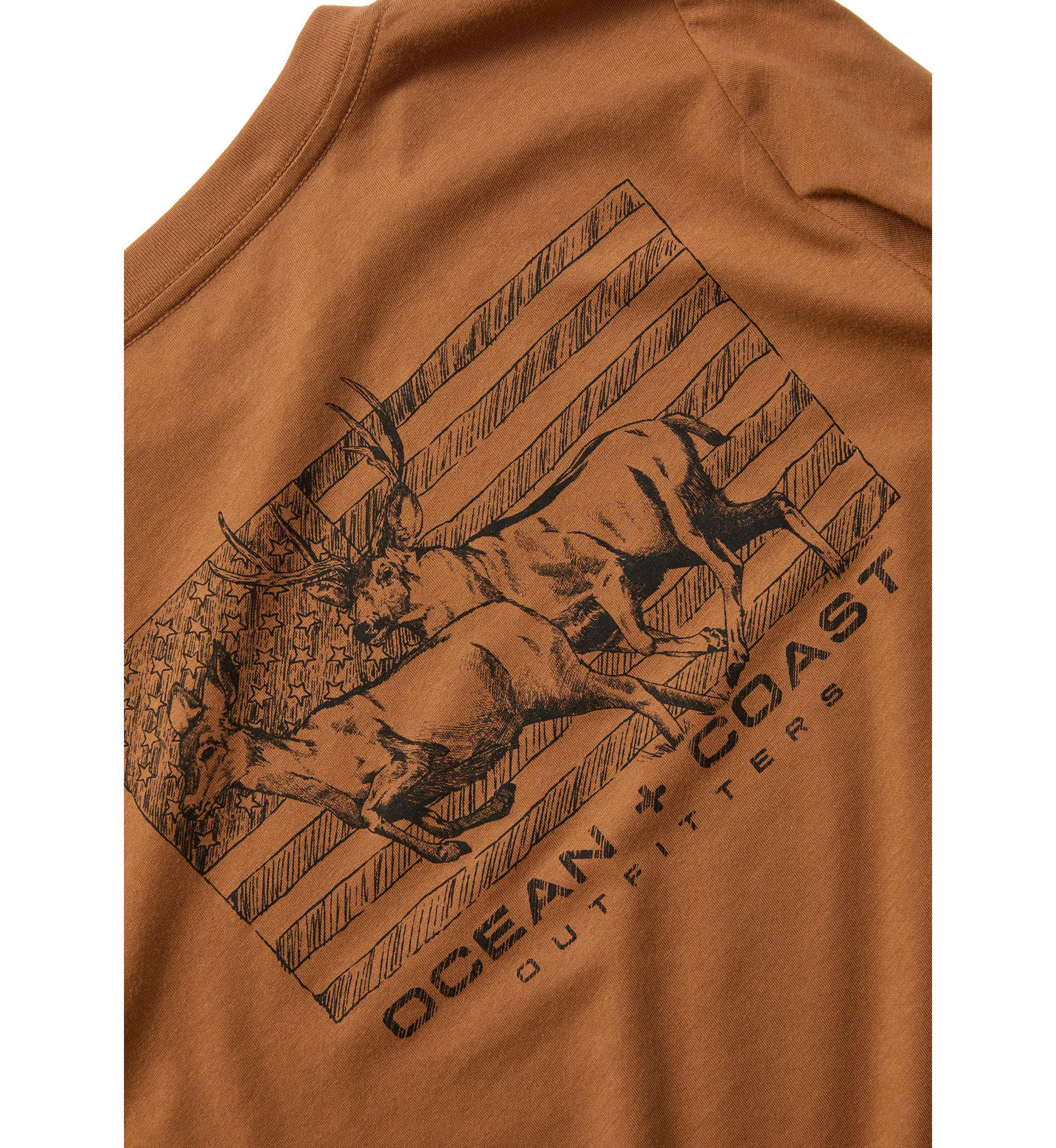 Boys 8-20 Deerflag Long Sleeve T-Shirt