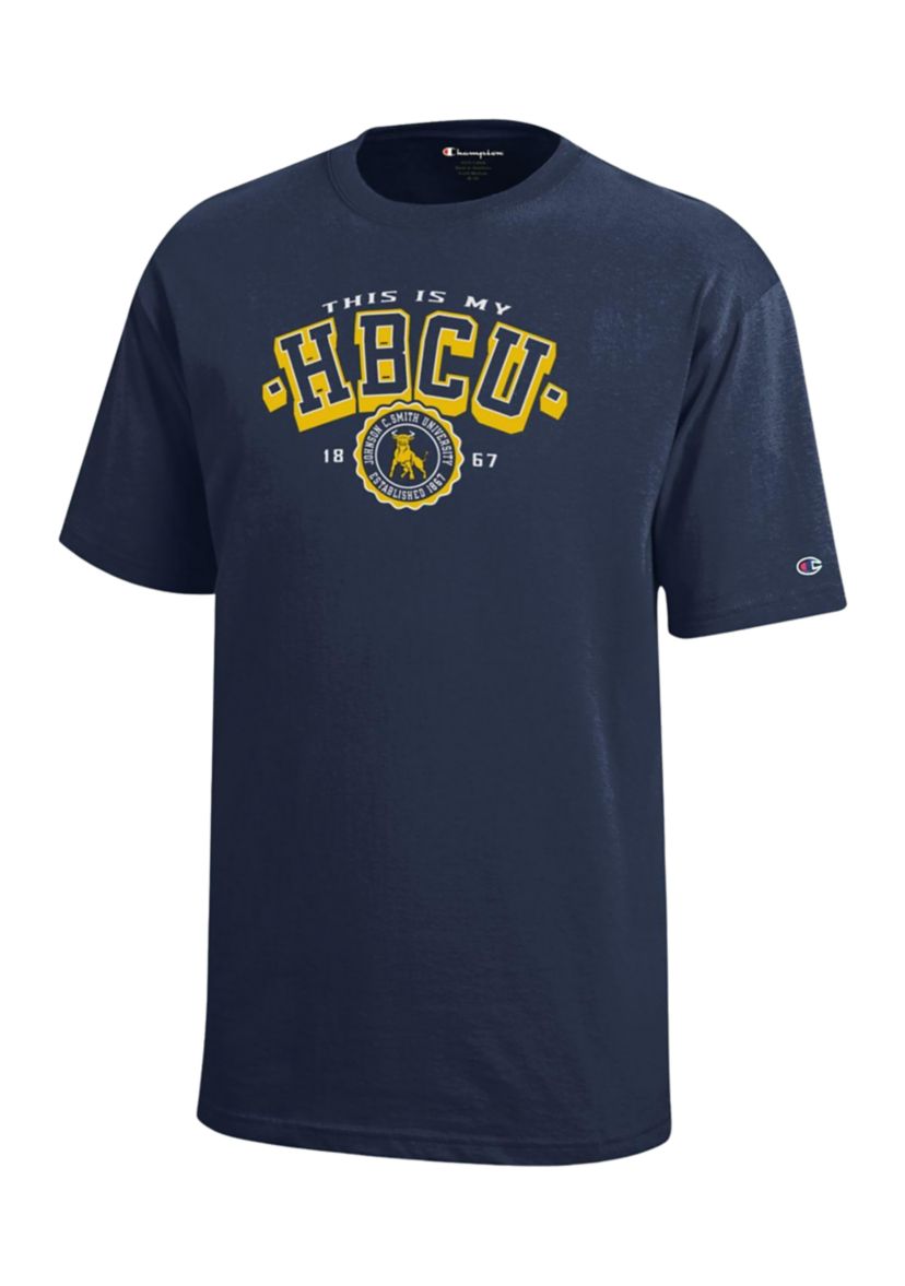 Boys 8-20 HBCU  Johnson C Smith The Golden Bull Graphic T-Shirt - Navy