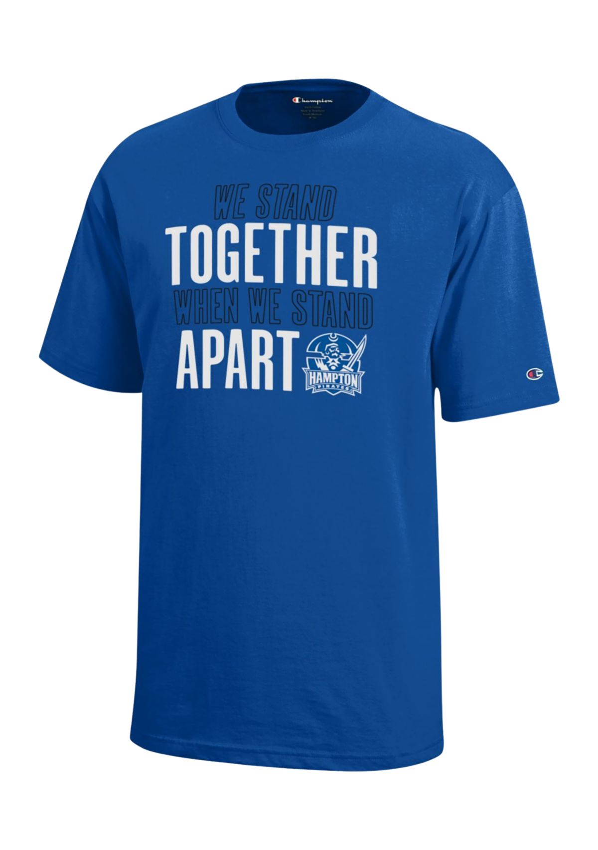  Boys 8-20 HBCU Hampton Pirates Graphic T-Shirt - True Blue