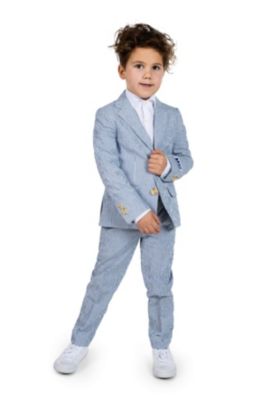 OppoSuits BOYS Daily Seer Sucker 2 Piece Suit, Blue, Small -  8720629372938