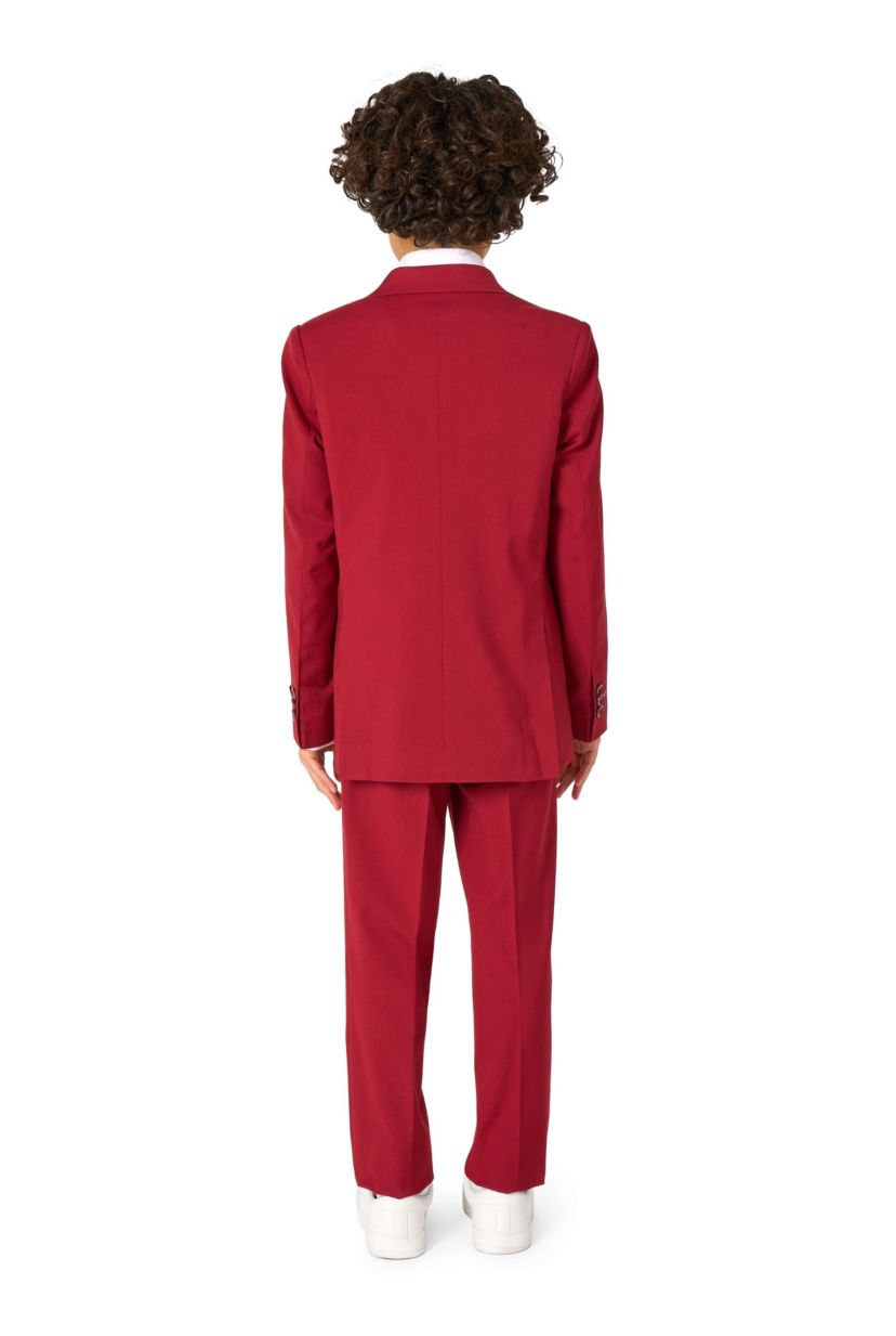 OppoSuits Daily Boys Suit - Casual Kids Two-Piece Suit - Wedding & Easter Outfit - Bright Burgundy