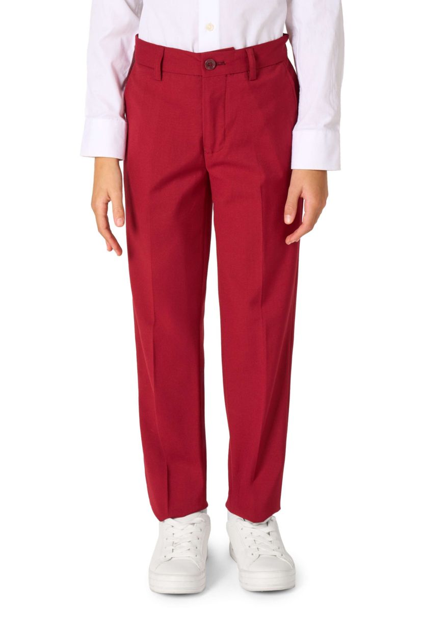 OppoSuits Daily Boys Suit - Casual Kids Two-Piece Suit - Wedding & Easter Outfit - Bright Burgundy