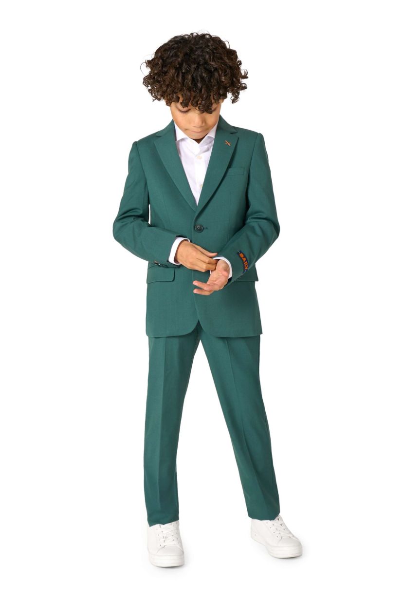 OppoSuits Daily Boys Suit - Casual Kids Two-Piece Suit - Wedding & Easter Outfit - Posy Green