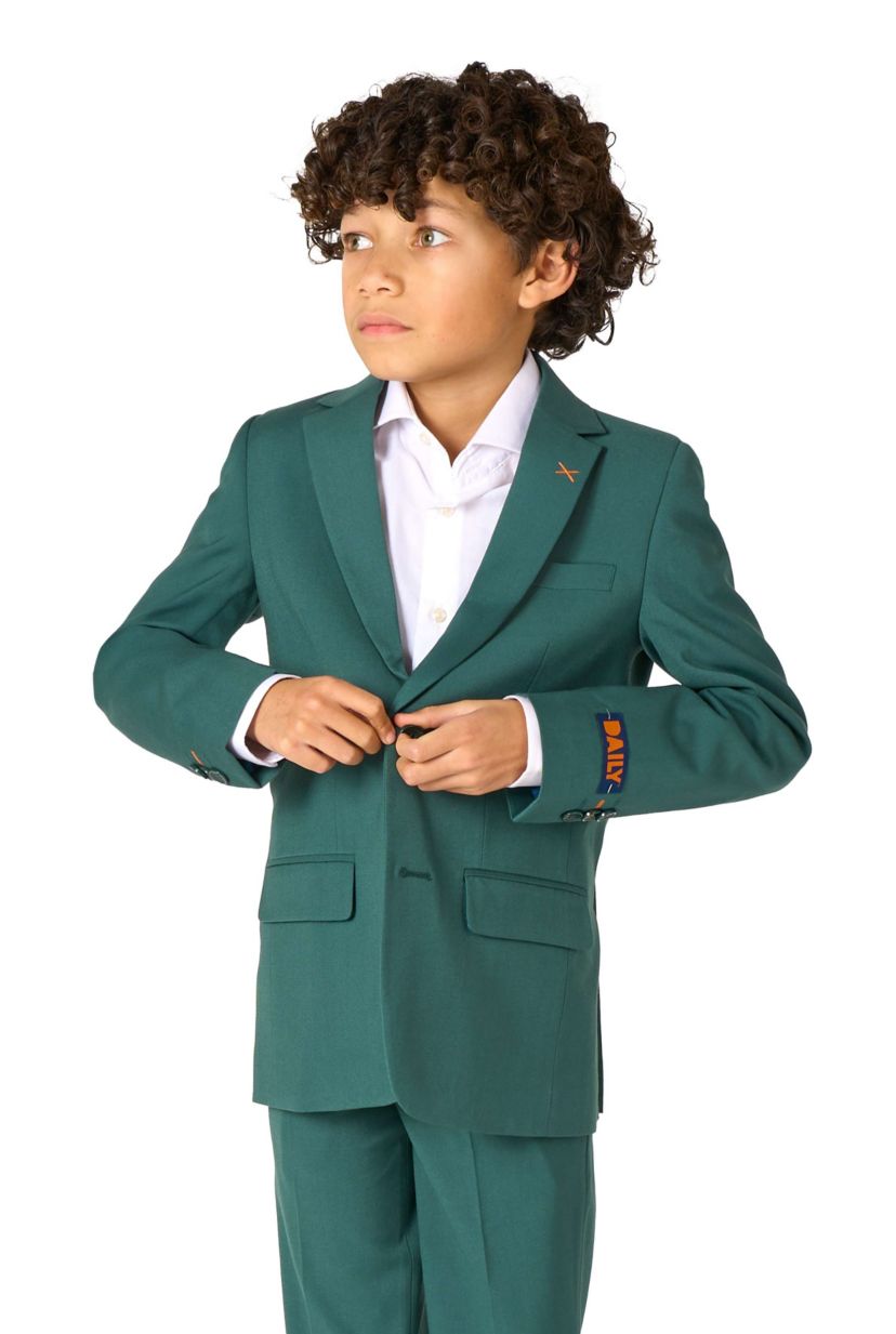 OppoSuits Daily Boys Suit - Casual Kids Two-Piece Suit - Wedding & Easter Outfit - Posy Green
