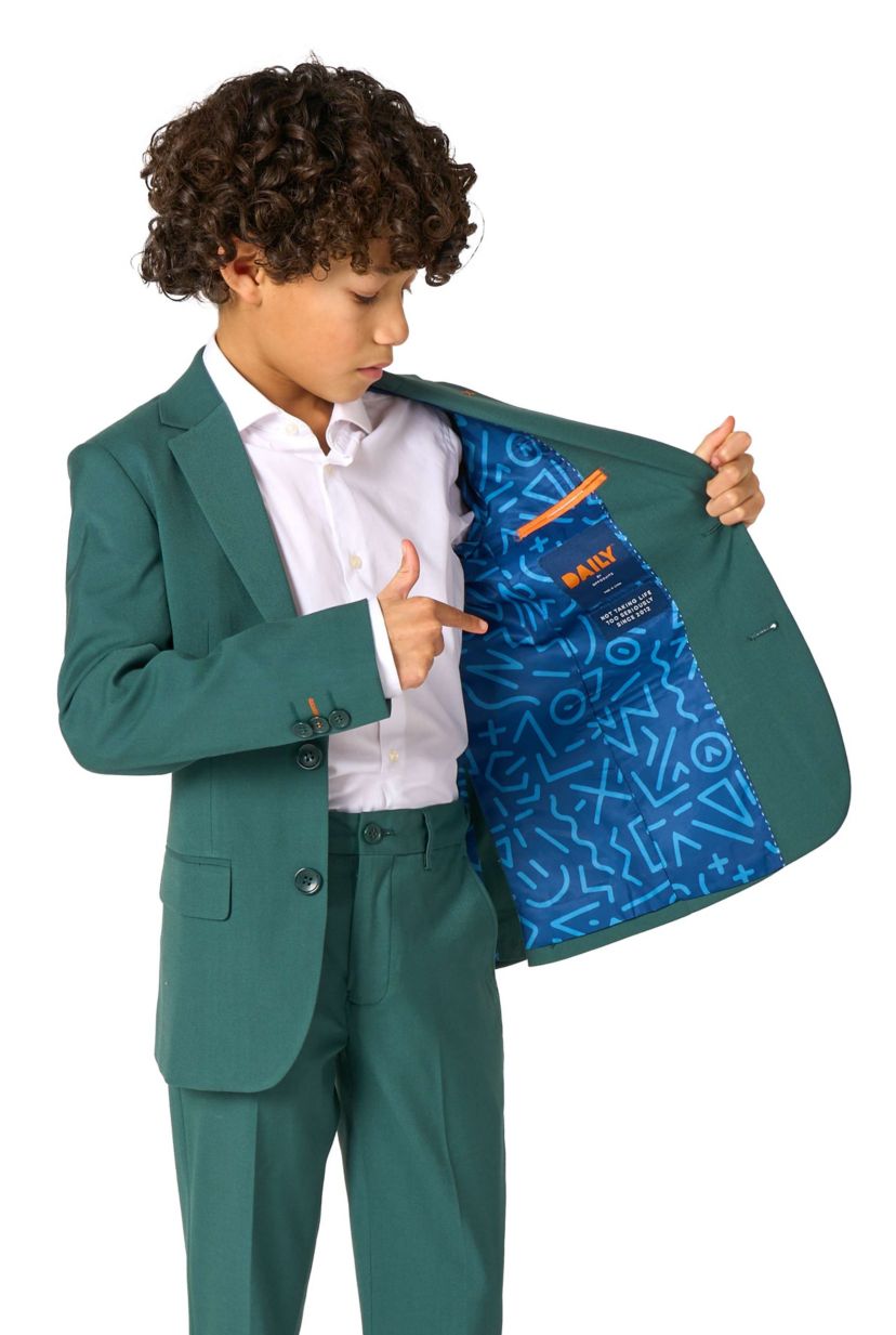 OppoSuits Daily Boys Suit - Casual Kids Two-Piece Suit - Wedding & Easter Outfit - Posy Green