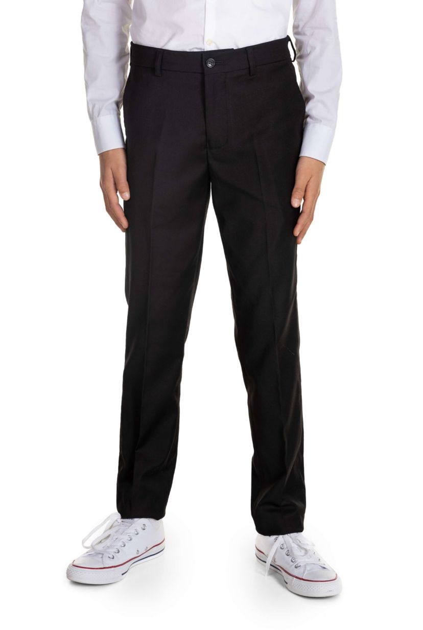 TEEN BOYS Daily Deep Black 2 Piece Suit