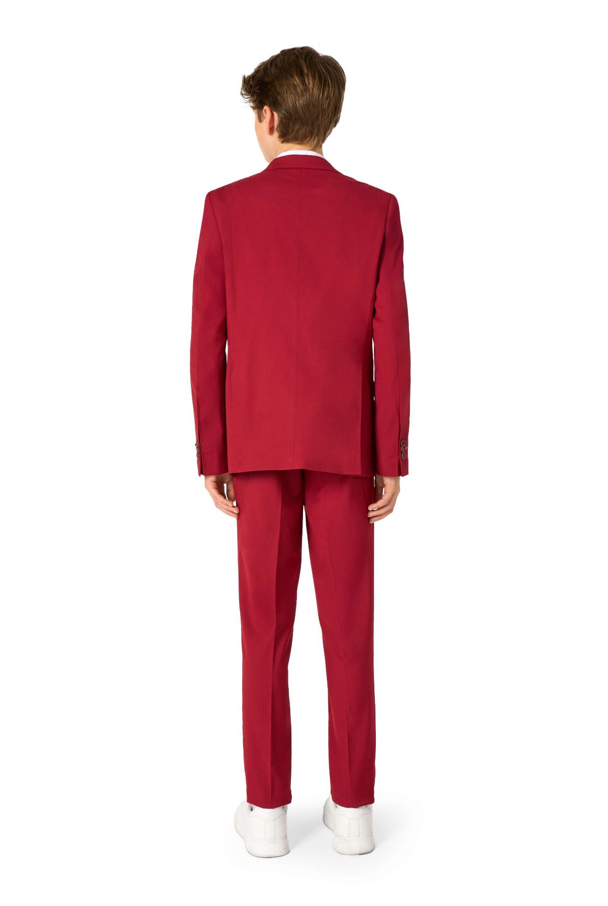 OppoSuits Daily Teen Boys Suit - Casual Kids Two-Piece Suit - Wedding & Easter Outfit - Bright Burgundy