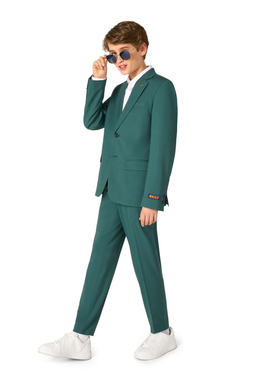 OppoSuits Daily Teen Boys Suit - Casual Kids Two-Piece Suit - Wedding & Easter Outfit - Posy Green