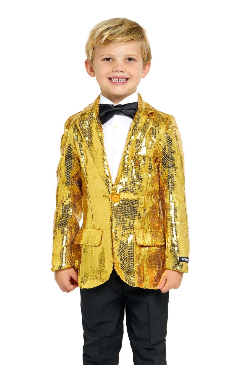 BOYS Blazer Sequin Gold