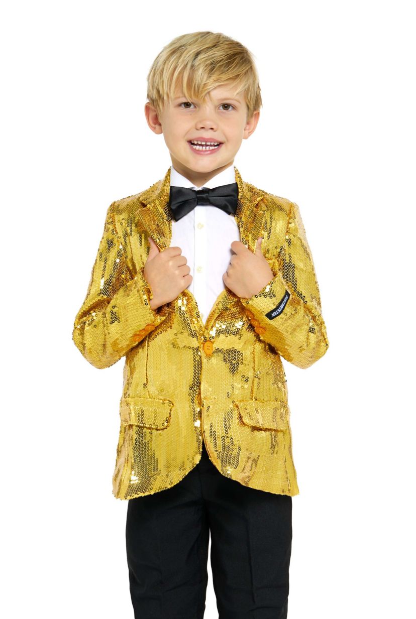 BOYS Blazer Sequin Gold