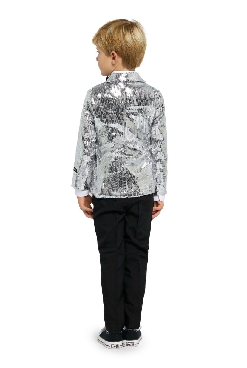 BOYS Blazer Sequin Silver