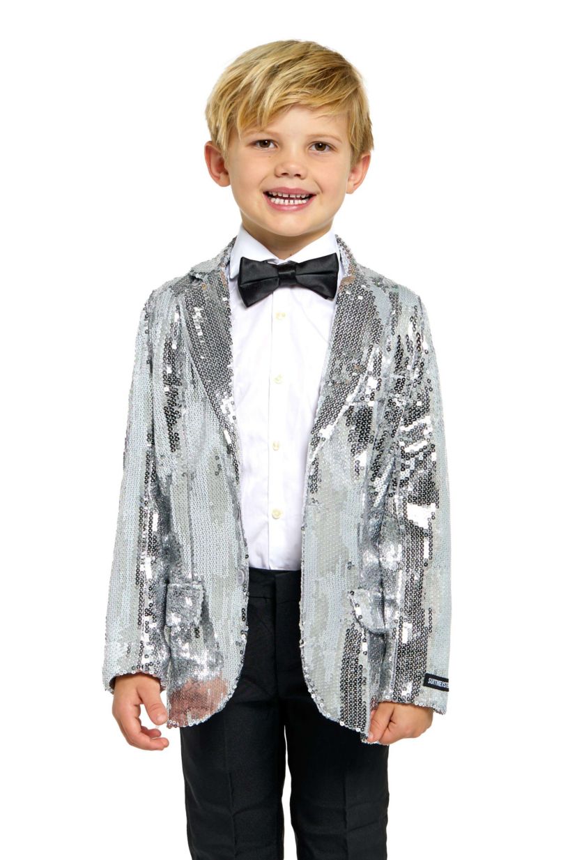 BOYS Blazer Sequin Silver