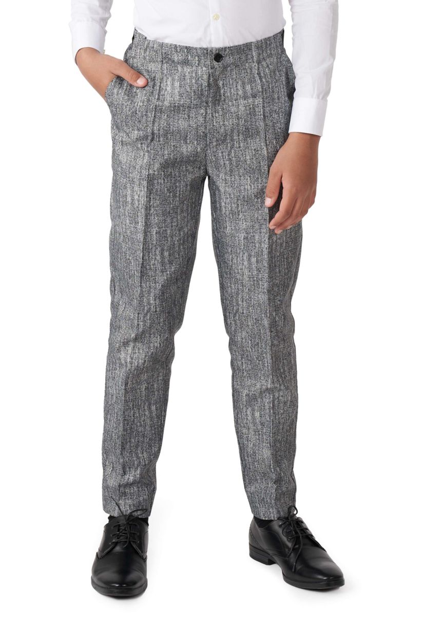 BOYS 20s Gangster Grey 2 Piece Suit + Tie