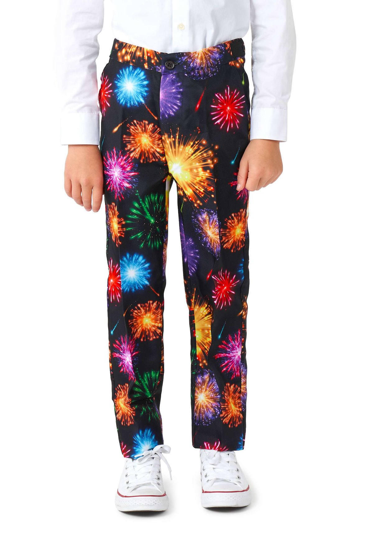 BOYS Fireworks Black 2 Piece Suit + Tie