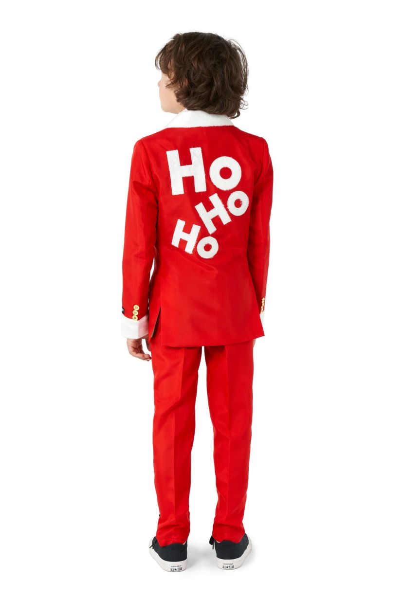 BOYS Santa Faux Fur  2 Piece Suit + Tie