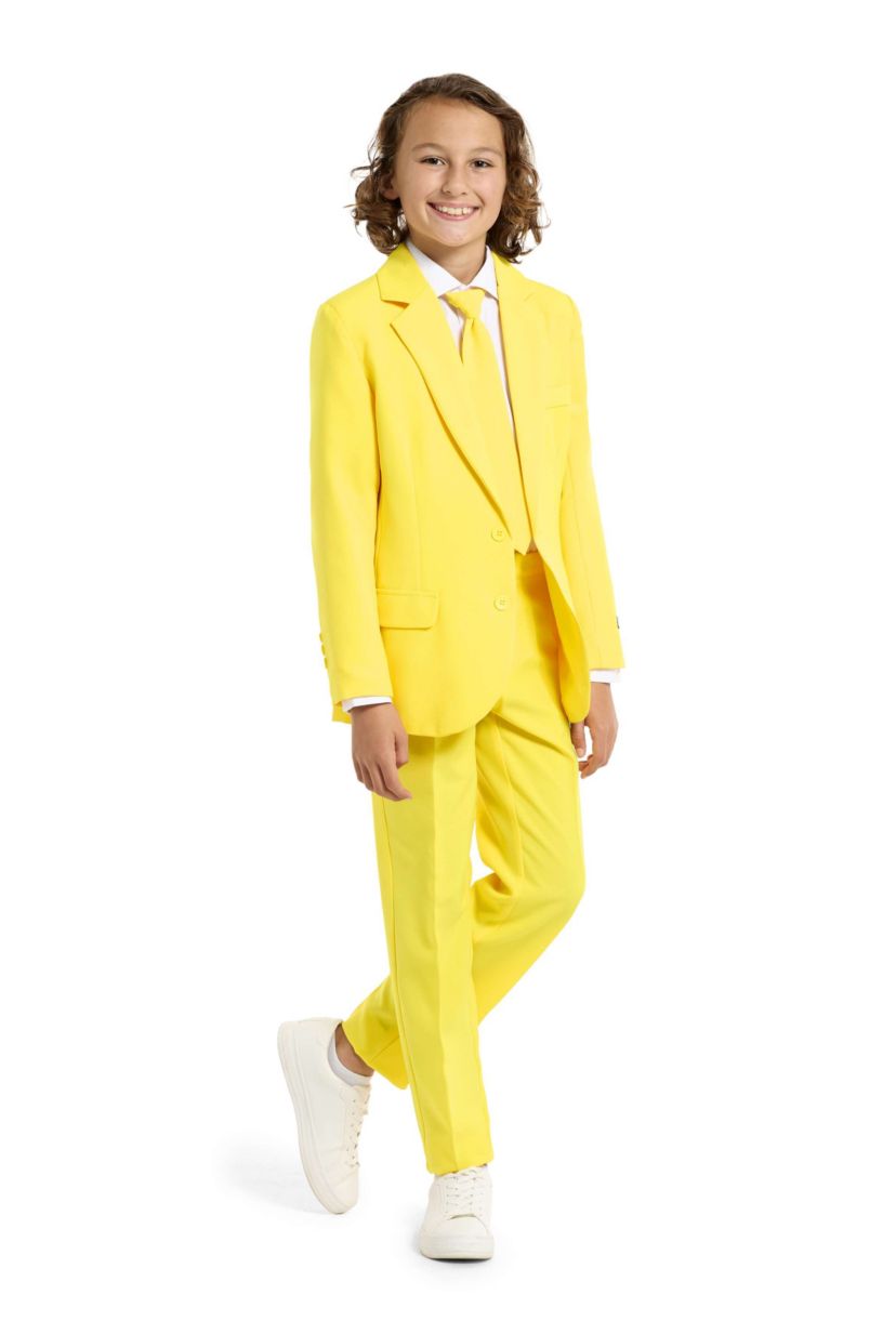Suitmeister Boys Party Suit - Solid Color Suit - Yellow