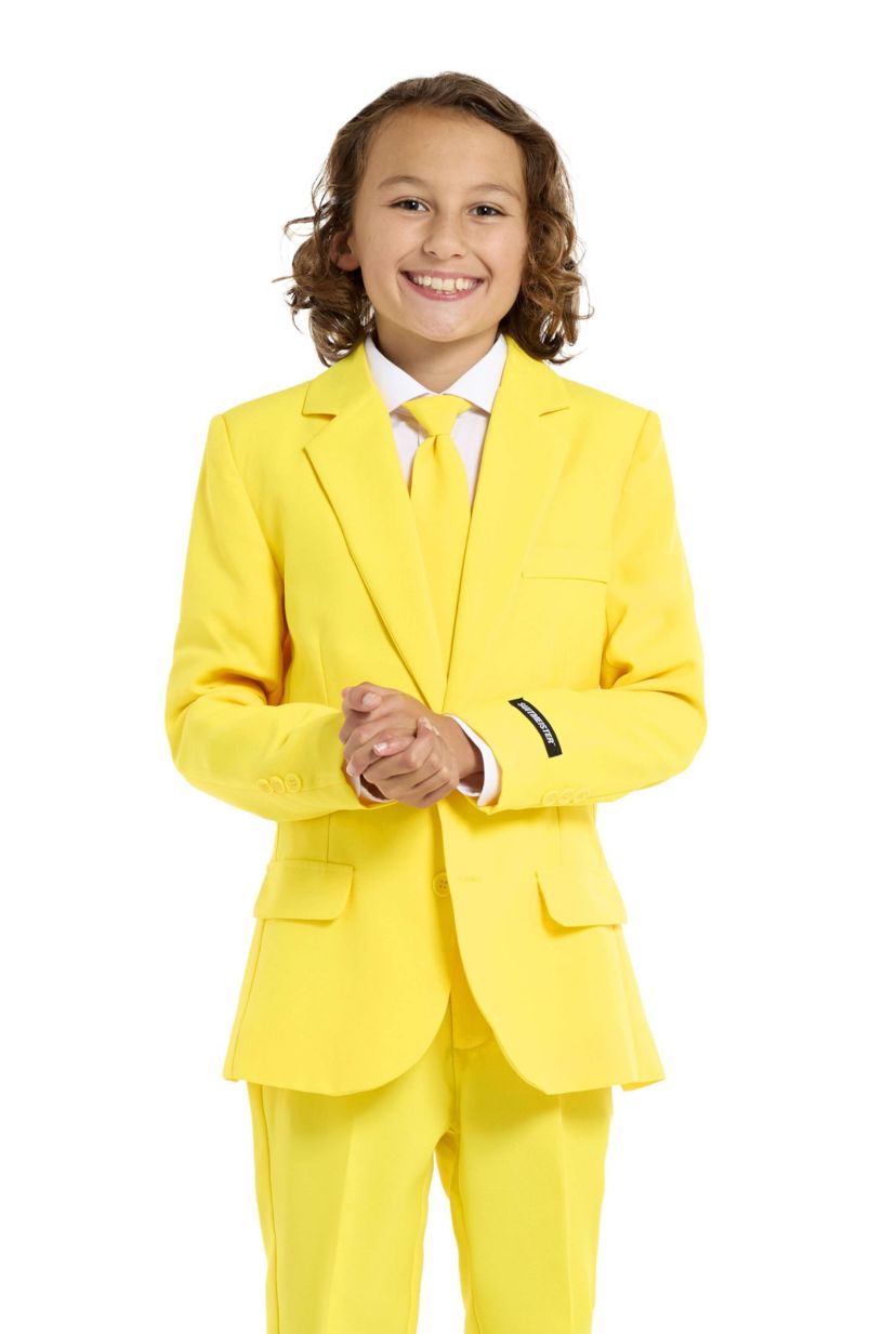 Suitmeister Boys Party Suit - Solid Color Suit - Yellow