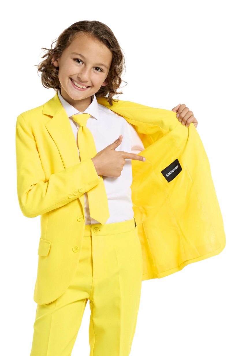 Suitmeister Boys Party Suit - Solid Color Suit - Yellow