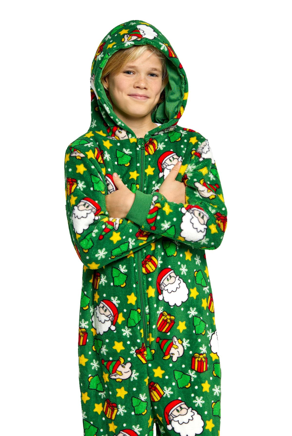 Suitmeister BOYS Santa Elves Green Onesie