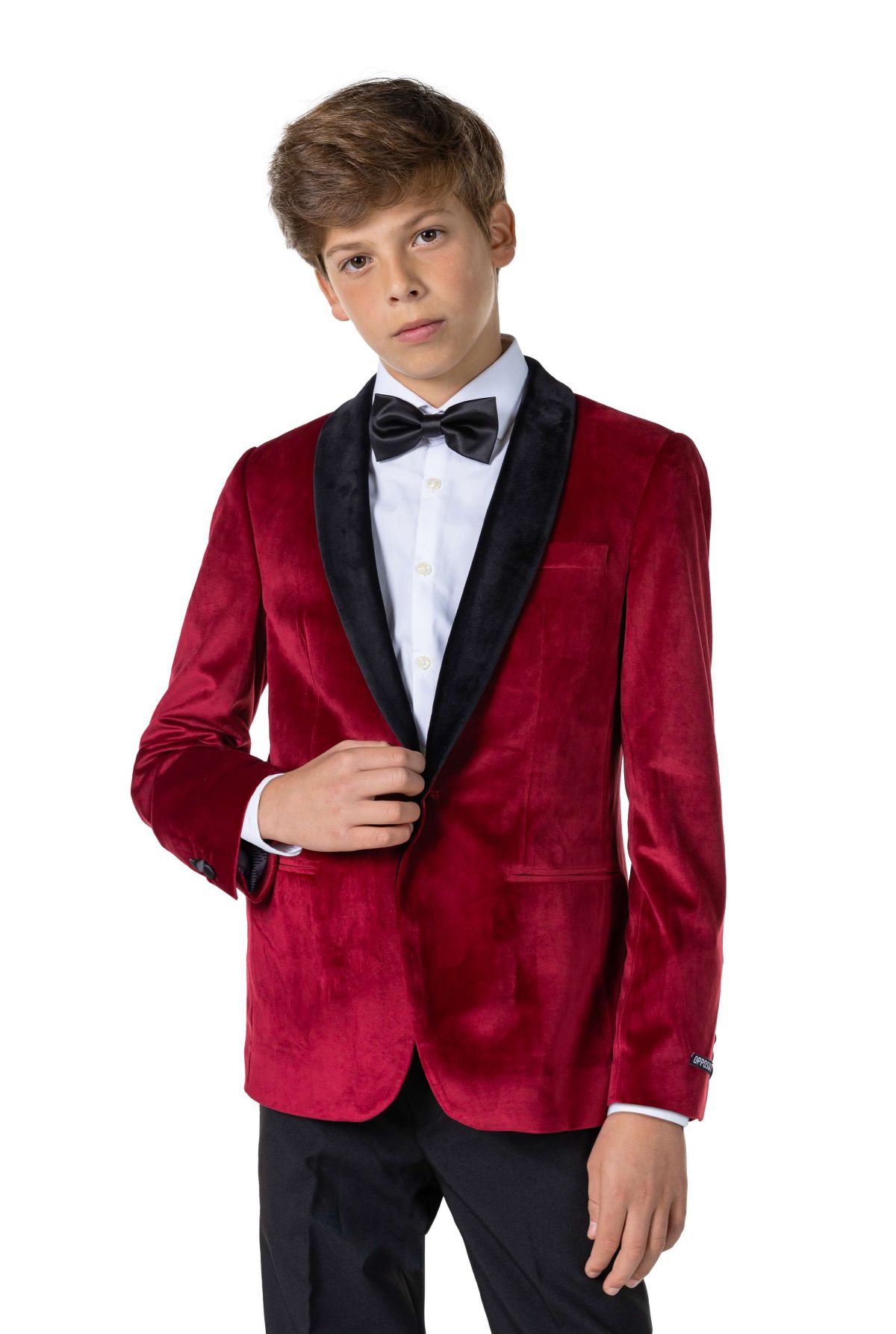 TEEN BOYS Dinner Jacket Burgundy
