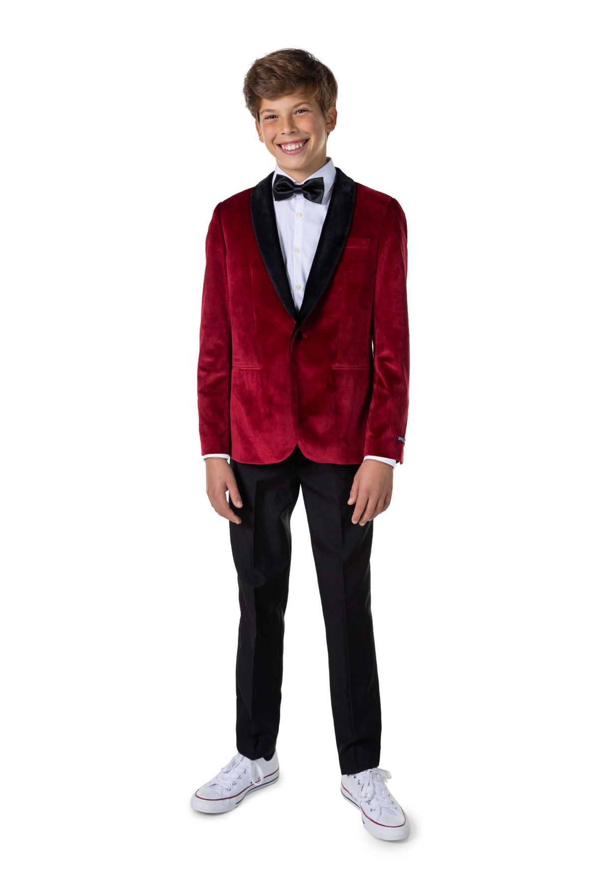 TEEN BOYS Dinner Jacket Burgundy