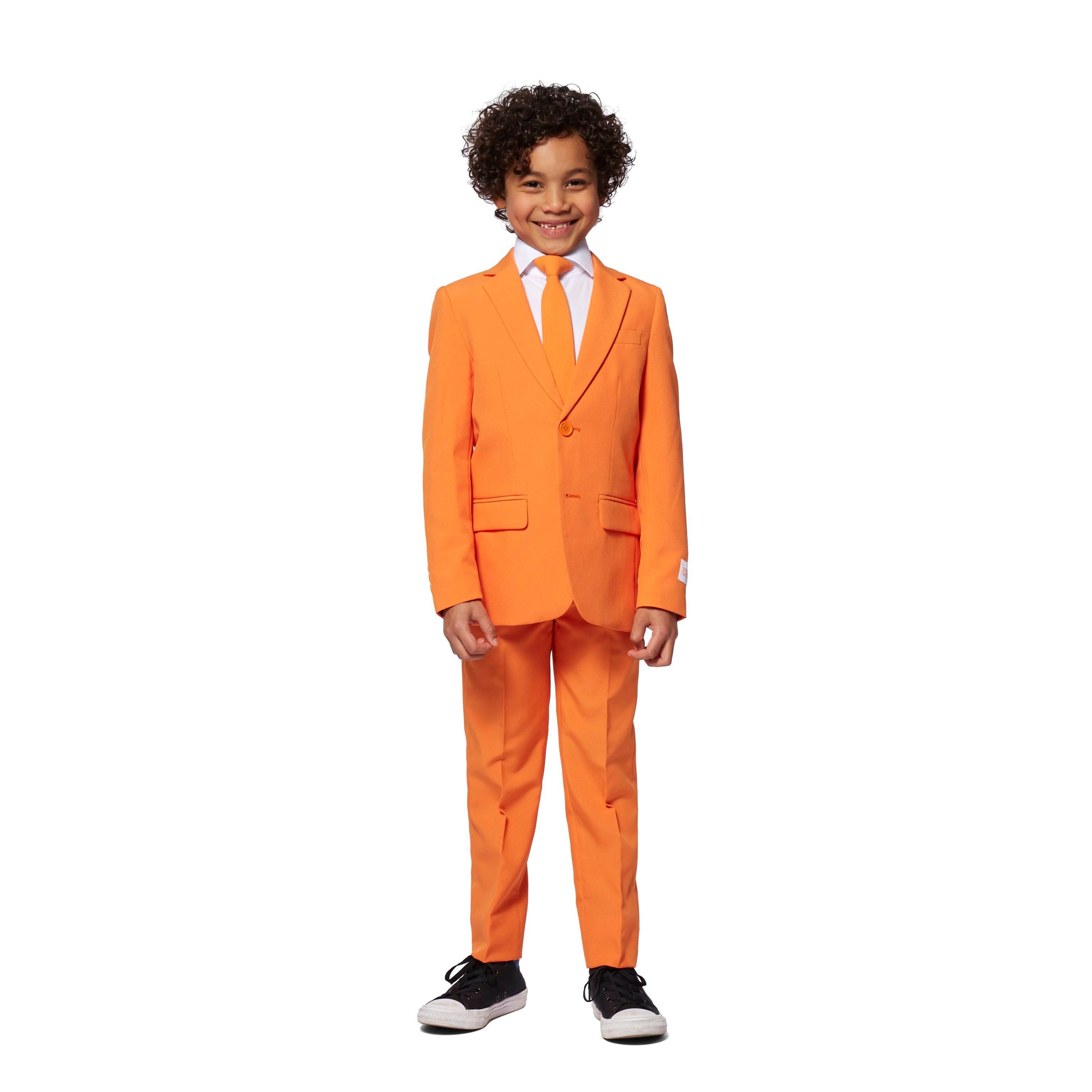 BOYS The Orange 2 Piece Suit + Tie