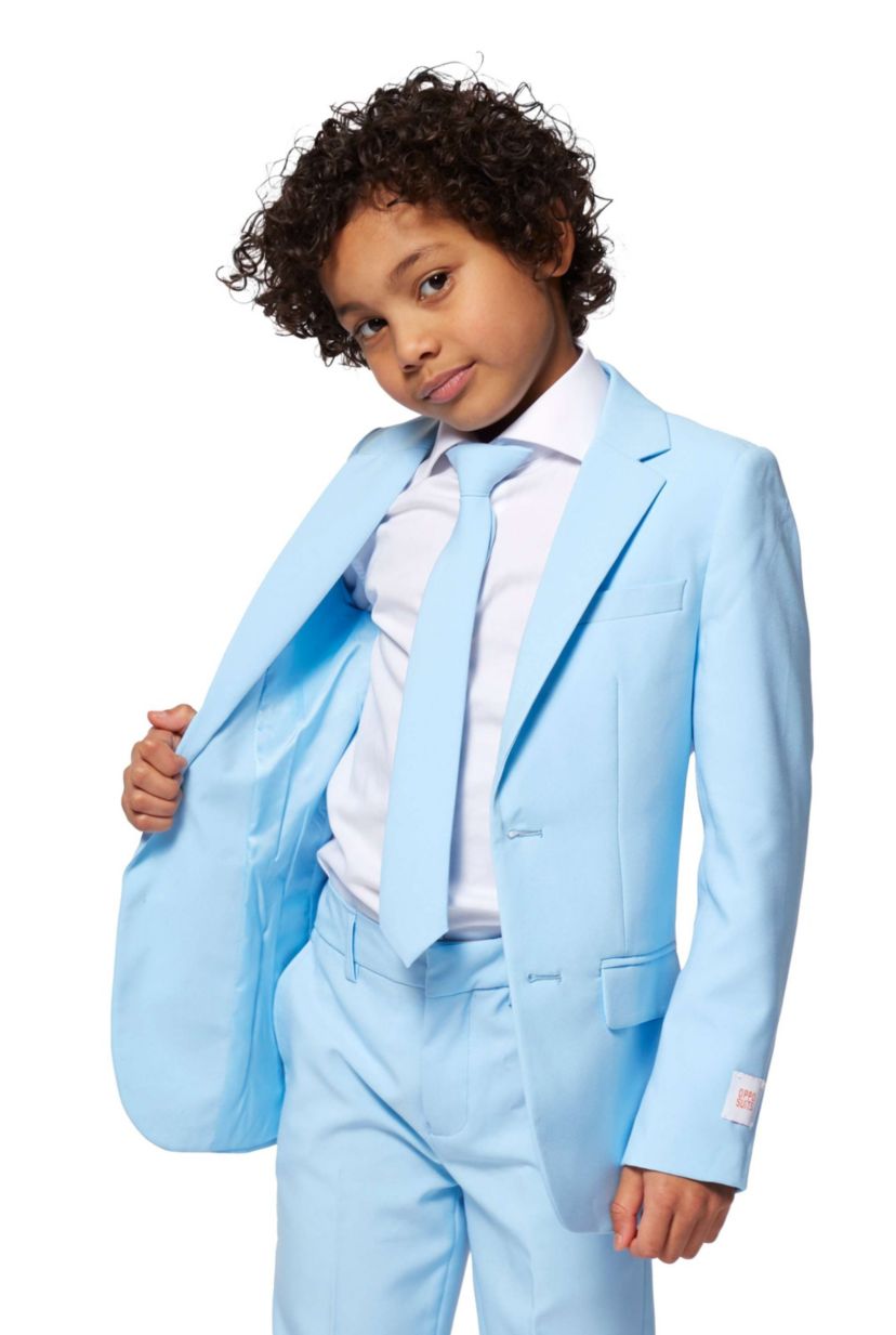 BOYS Cool Blue Suit - 2 Piece + Tie