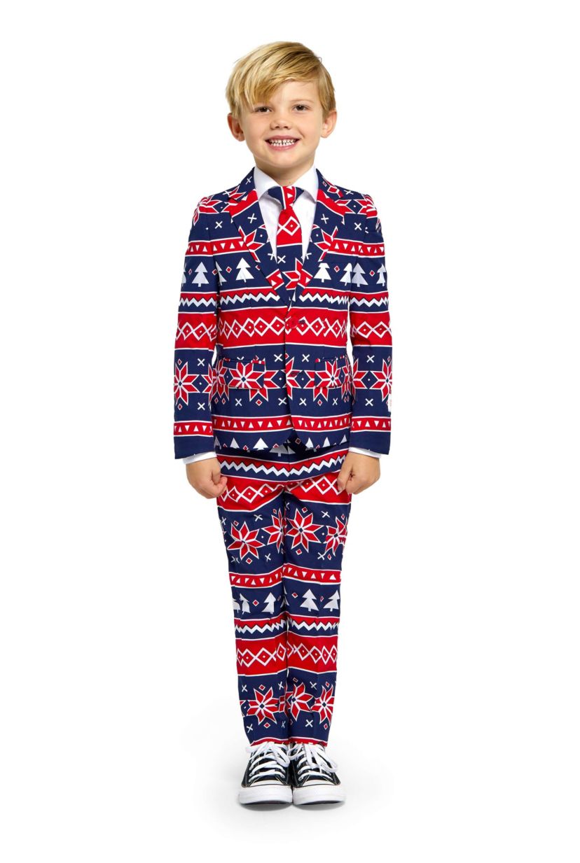 BOYS Nordic Noel 2 Piece Suit + Tie