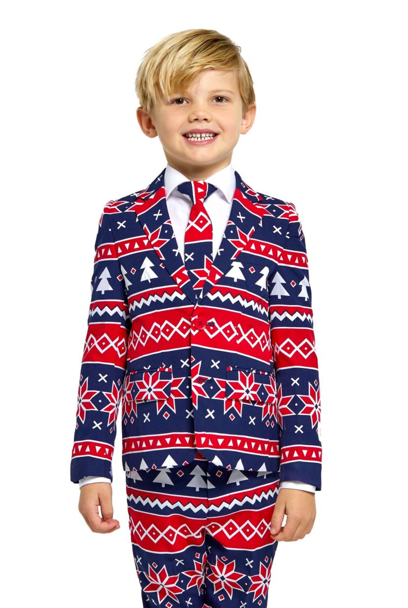 BOYS Nordic Noel 2 Piece Suit + Tie