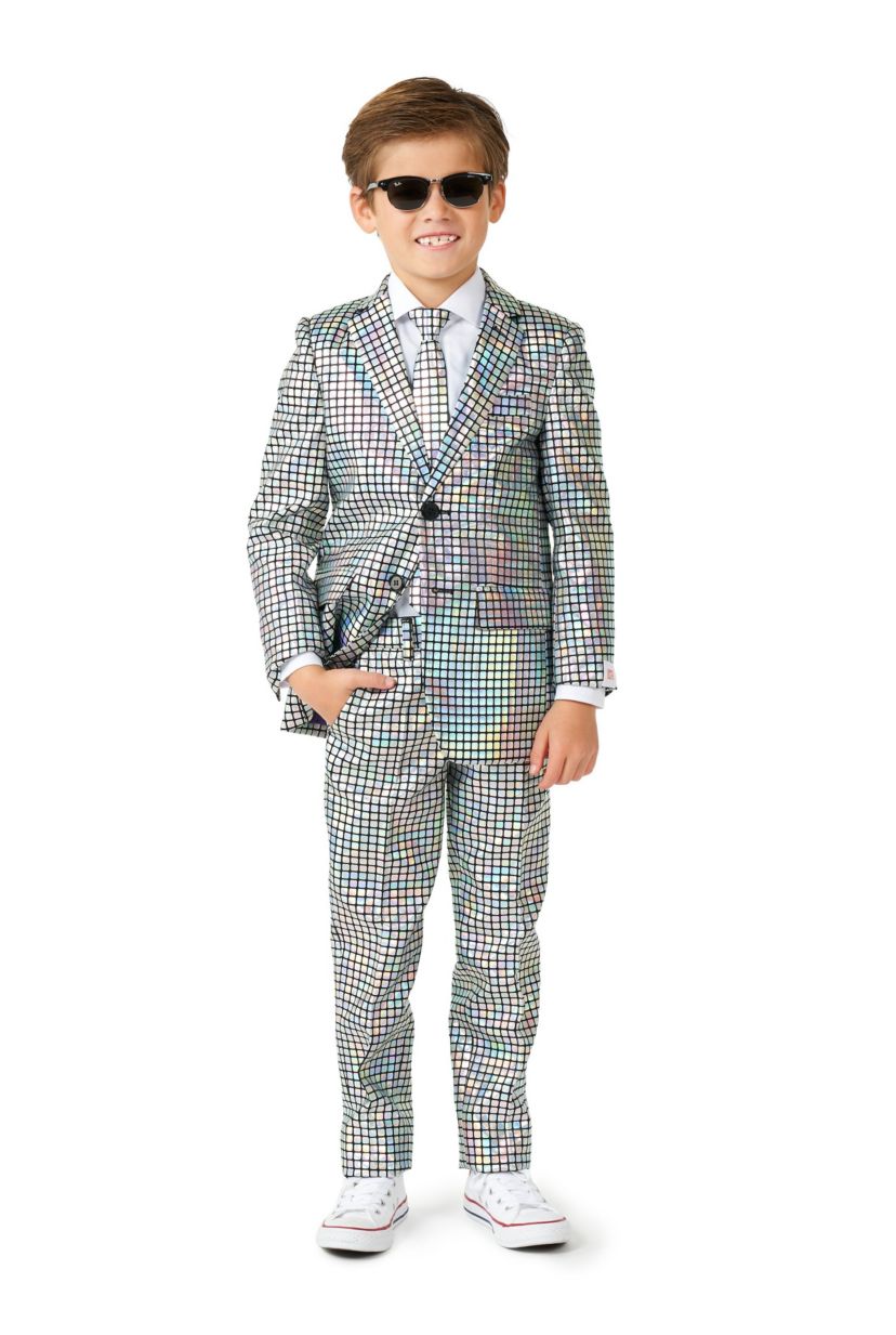 BOYS Discoballer 2 Piece Suit + Tie