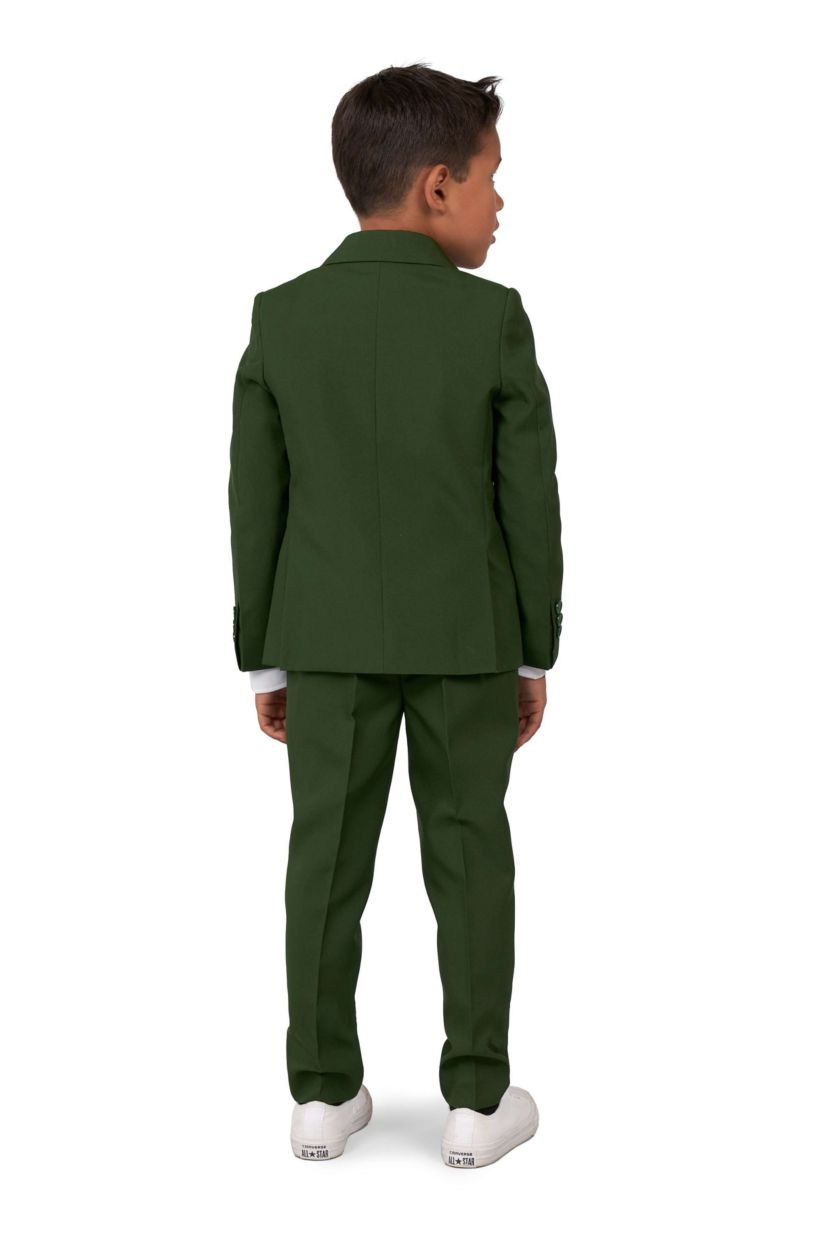 BOYS Glorious Green 2 Piece Suit + Tie