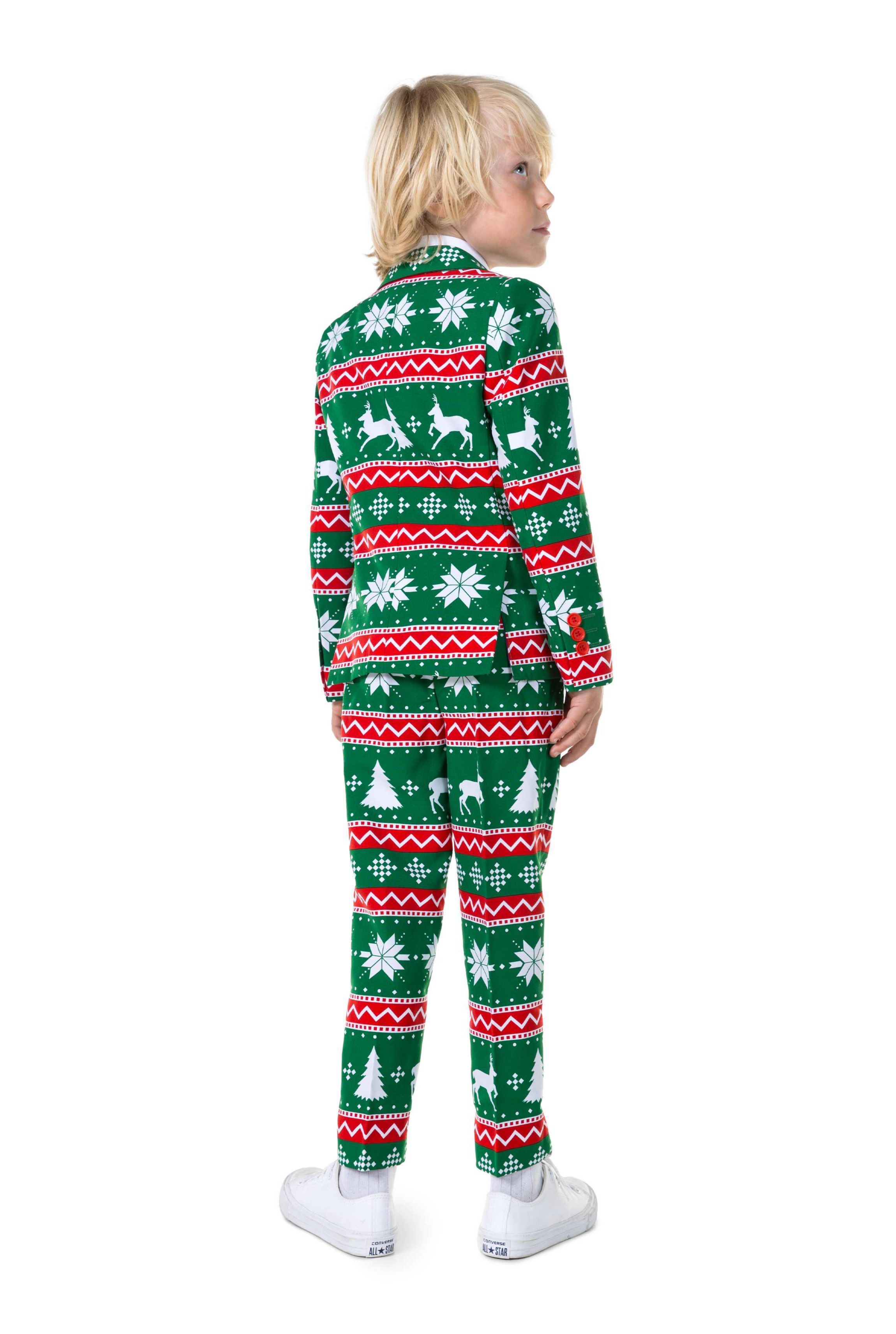 BOYS Festivity Green 2 Piece Suit + Tie