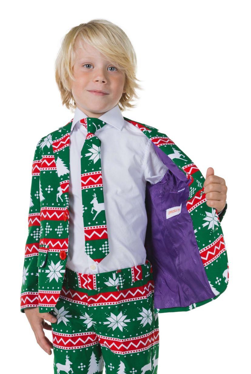 BOYS Festivity Green 2 Piece Suit + Tie