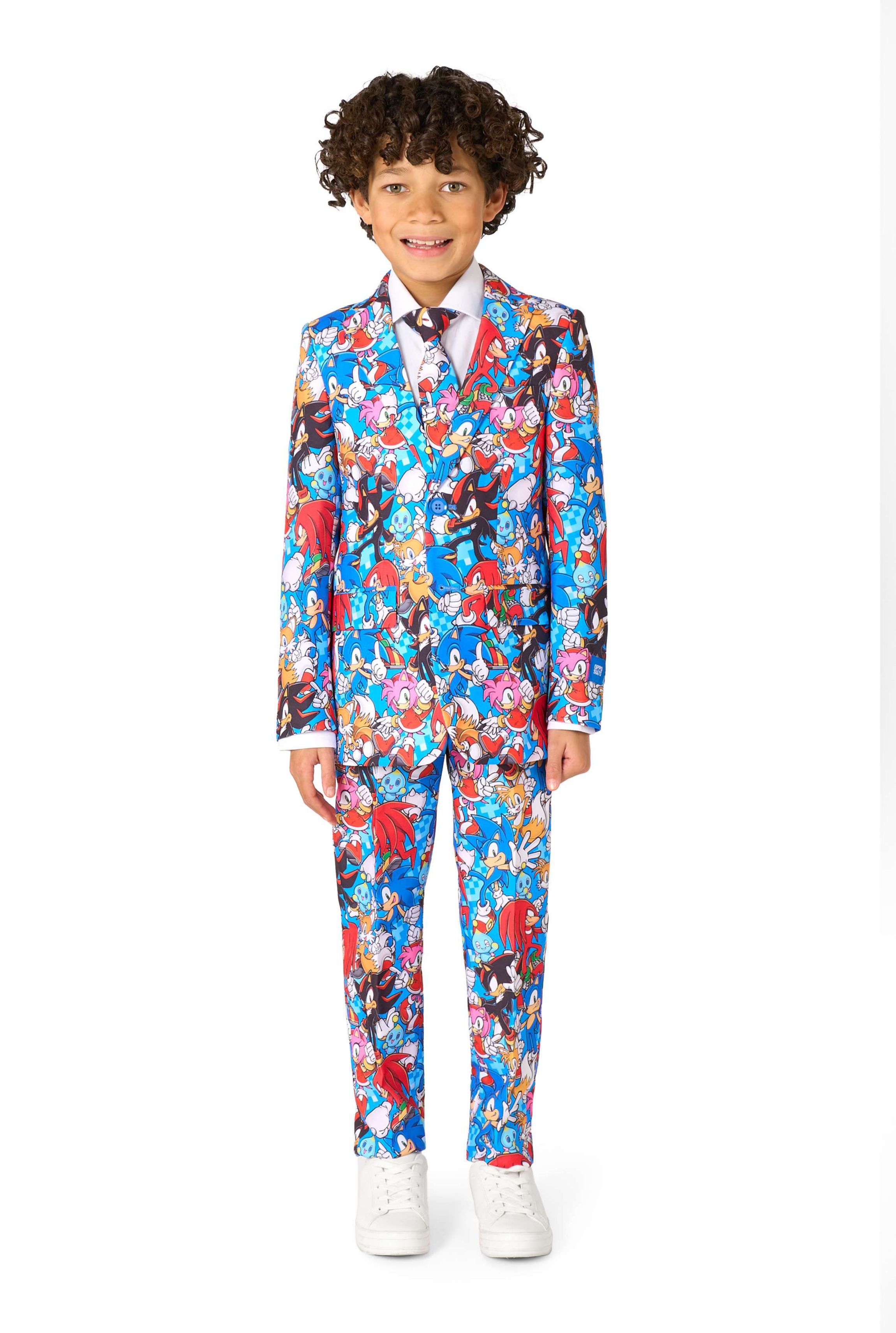 OppoSuits Boys Suit - Sonic The Hedgehog - Blue