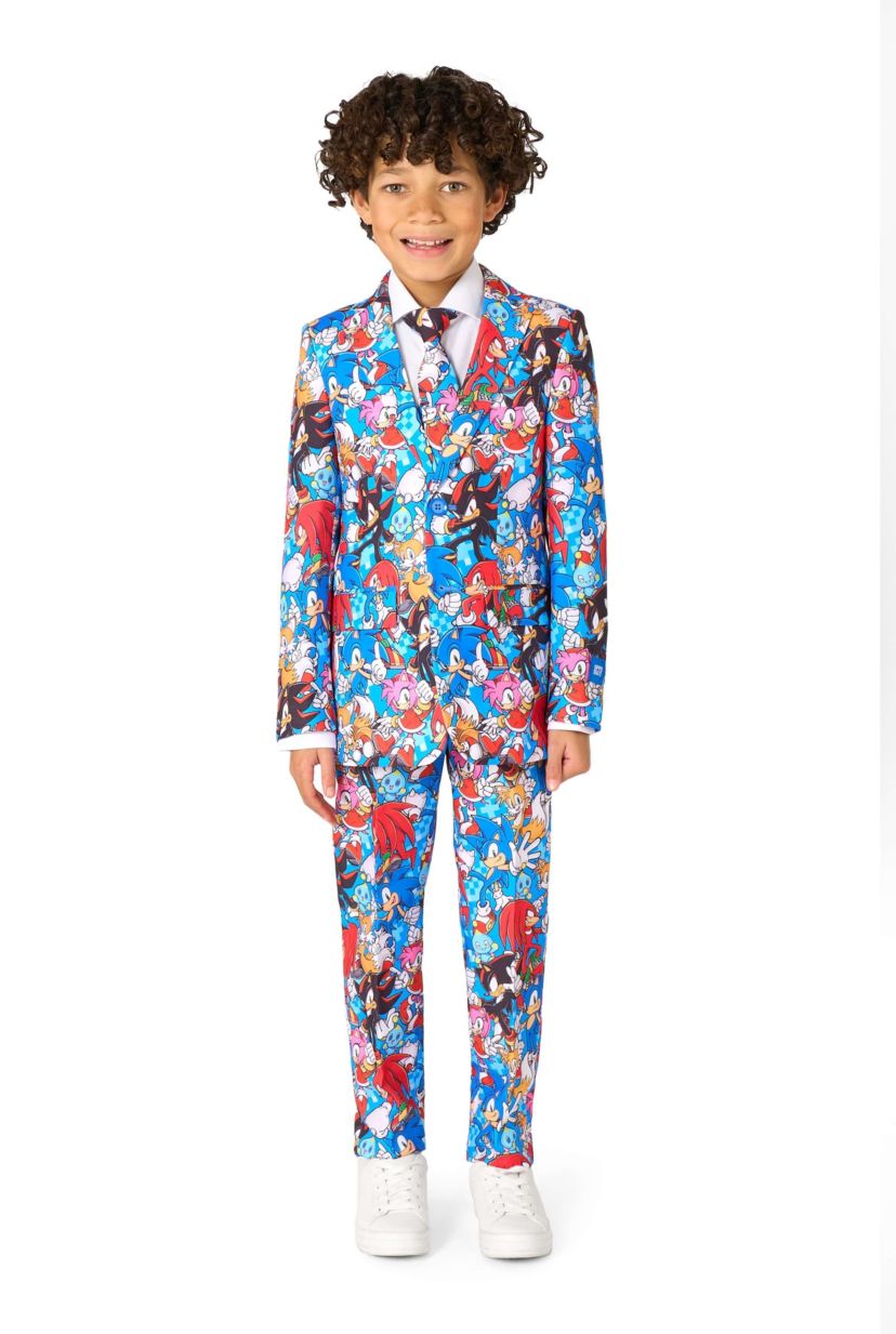 OppoSuits Boys Suit - Sonic The Hedgehog - Blue