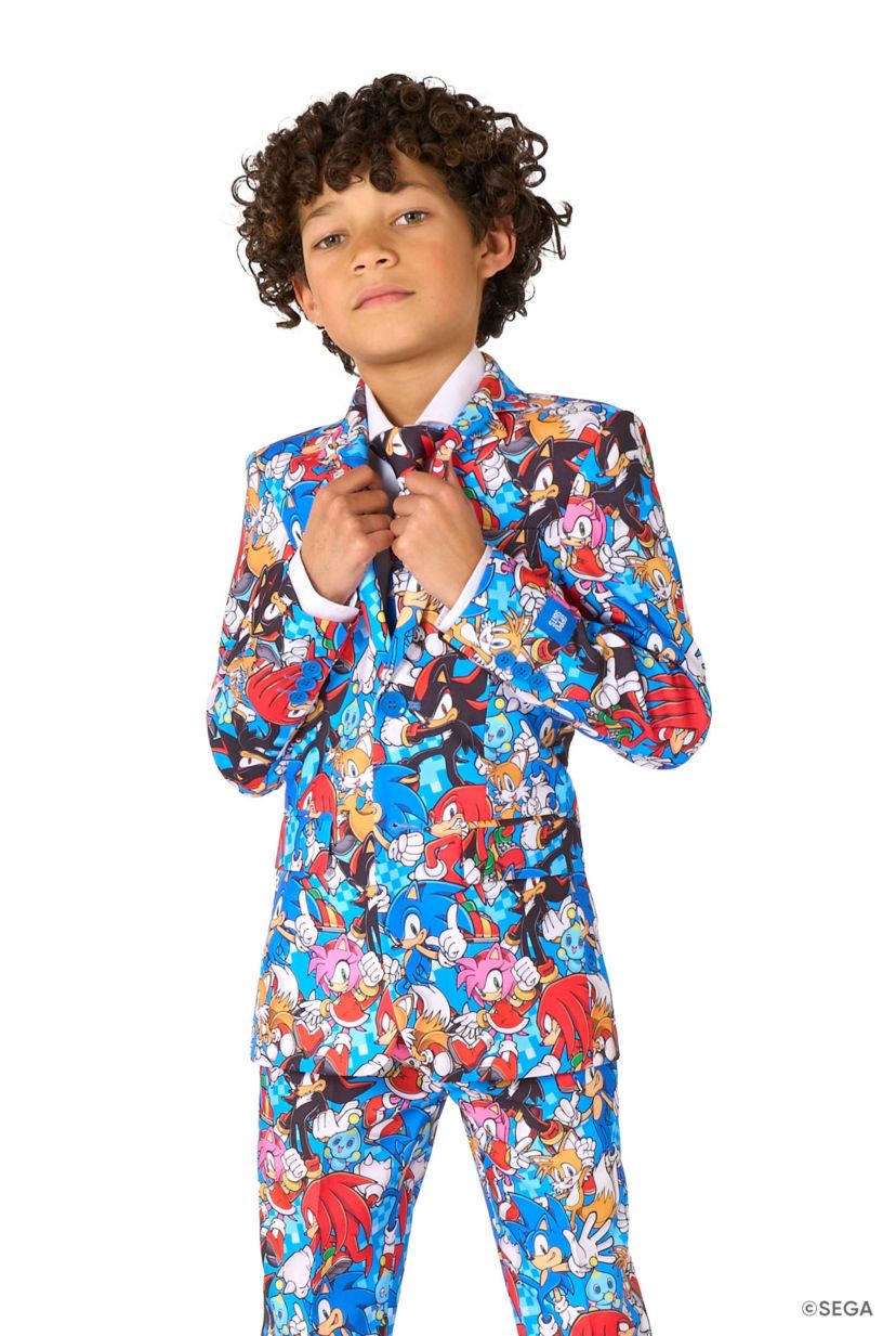 OppoSuits Boys Suit - Sonic The Hedgehog - Blue