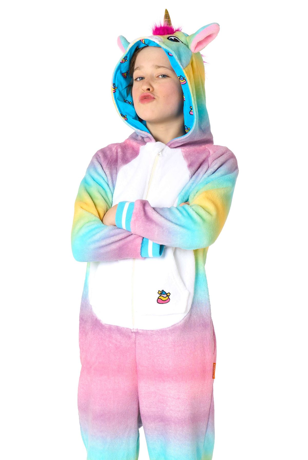 OppoSuits Kids Unicorn Costume Outfit - Animal Jumper Pyjamas - White