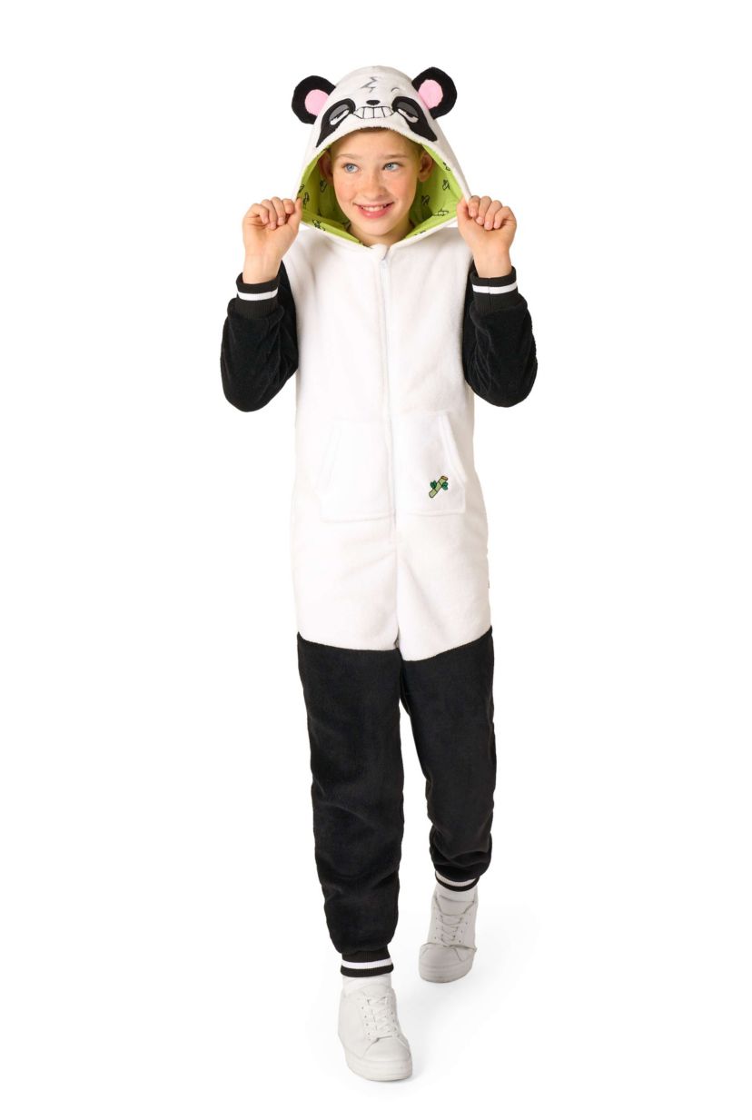OppoSuits Kids Panda Costume Outfit - Animal Jumper Pyjamas - White