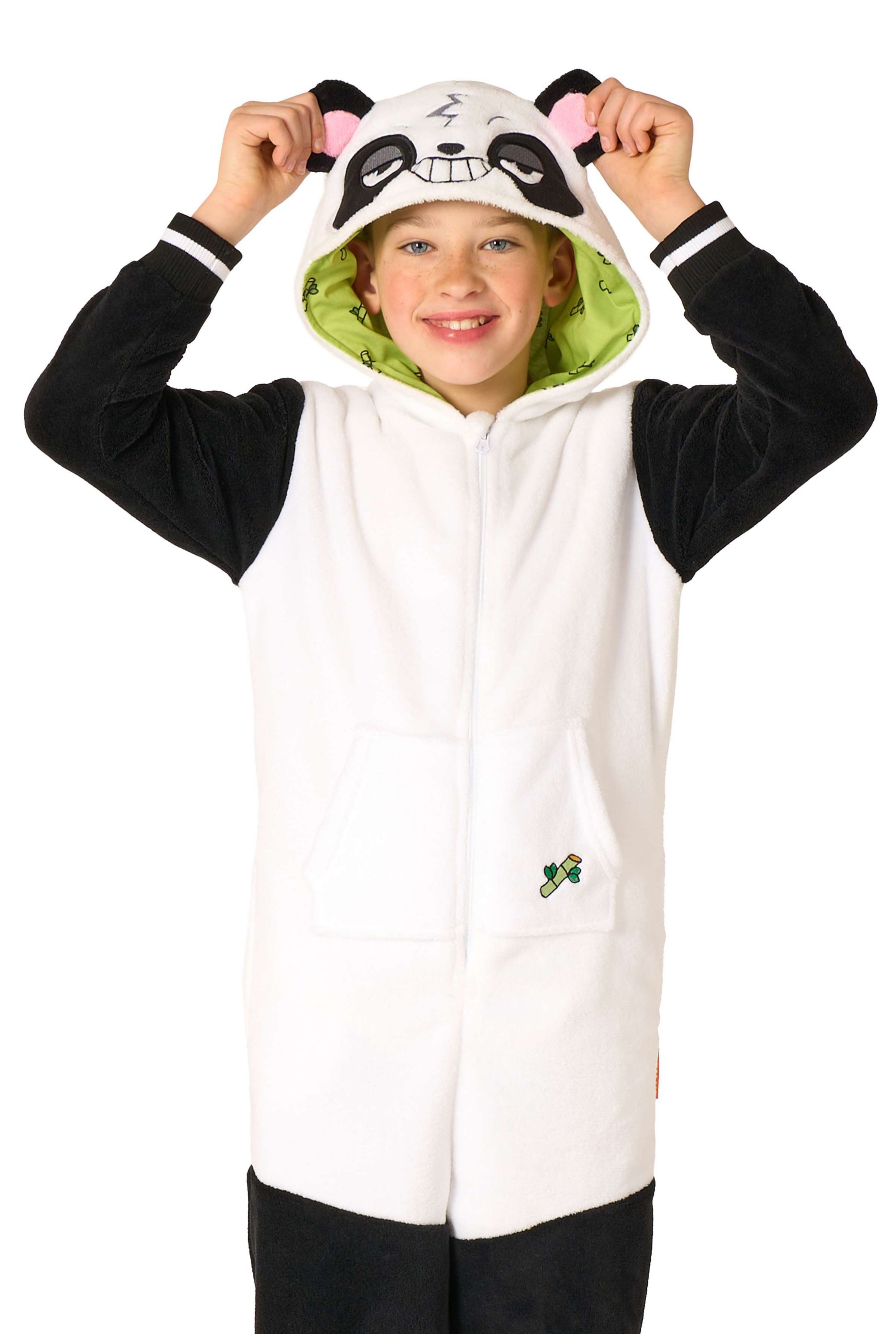 OppoSuits Kids Panda Costume Outfit - Animal Jumper Pyjamas - White