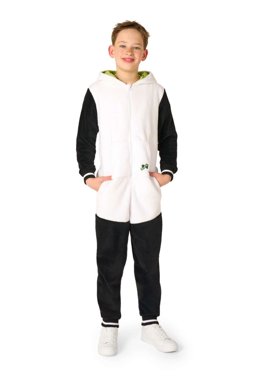 OppoSuits Kids Panda Costume Outfit - Animal Jumper Pyjamas - White